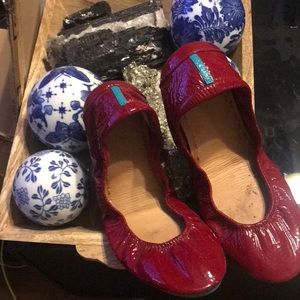 Tieks     Red patent leather size 10